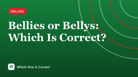 Bellies or Bellys: Which Is Correct?