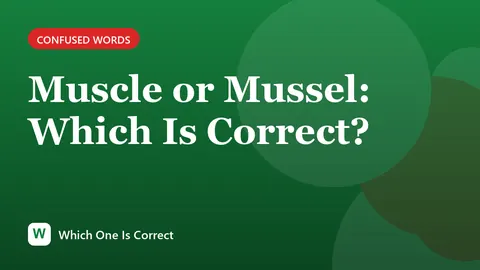 Muscle or Mussel: Which Is Correct?