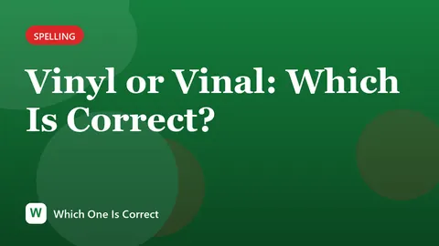 Vinyl or Vinal: Which Is Correct?